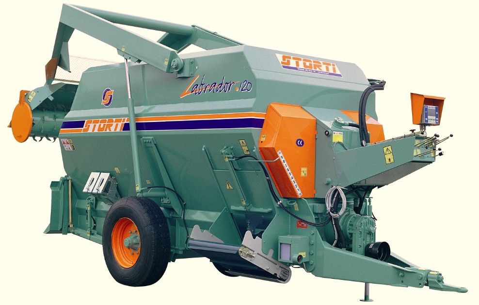 牵引卧式带青贮抓手12立方